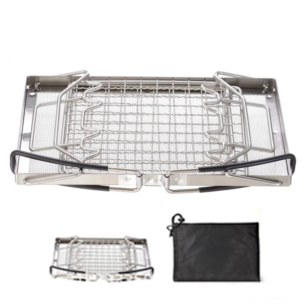 Stainless Steel Folding Camp Stove Toaster Rack X715