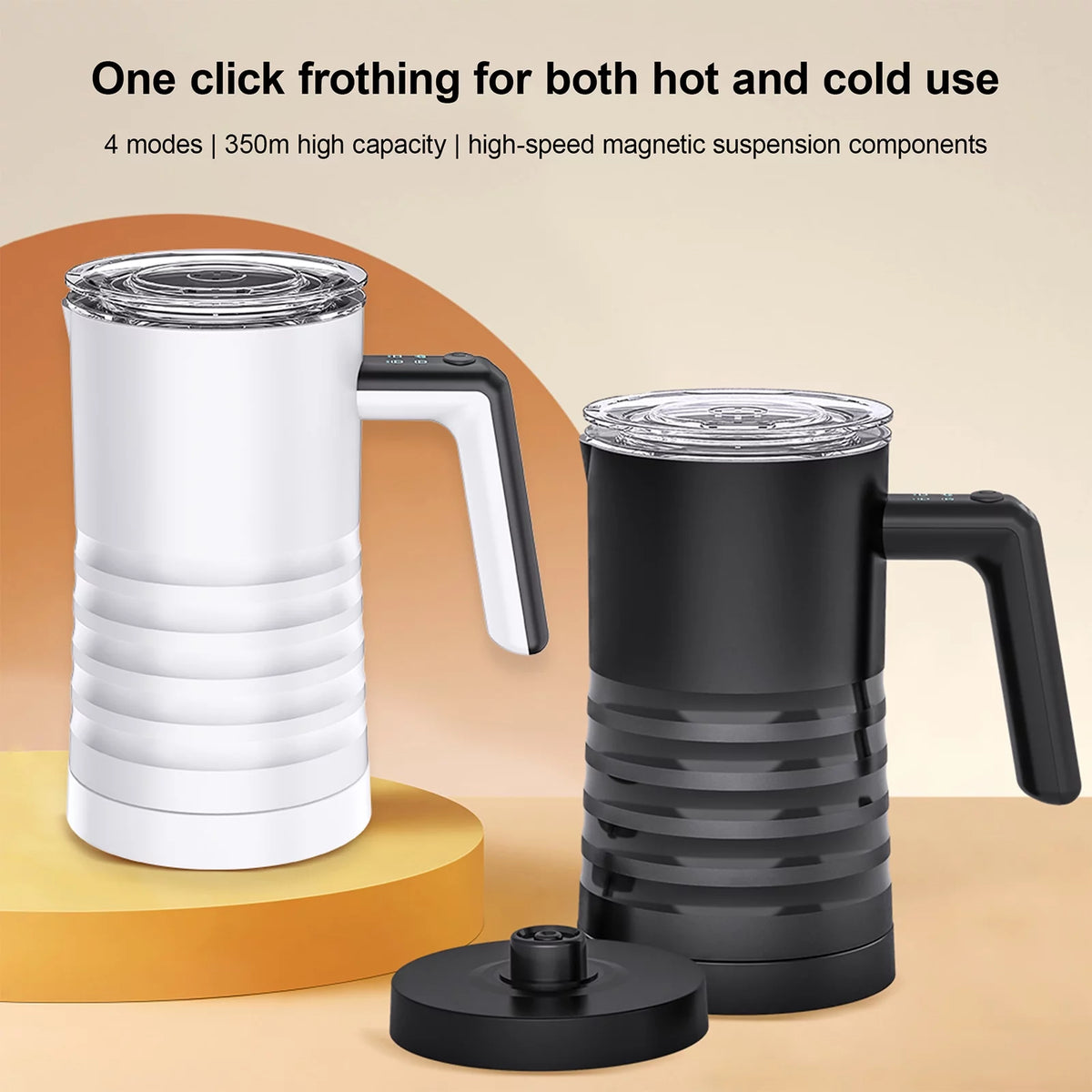 Electric Milk Frother and Steamer 4 in 1 580ml Stainless Steel L5676