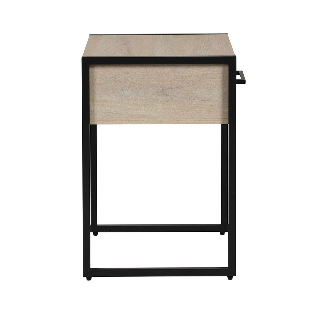 Beige Oak 1 Drawer Nightstand U5442
