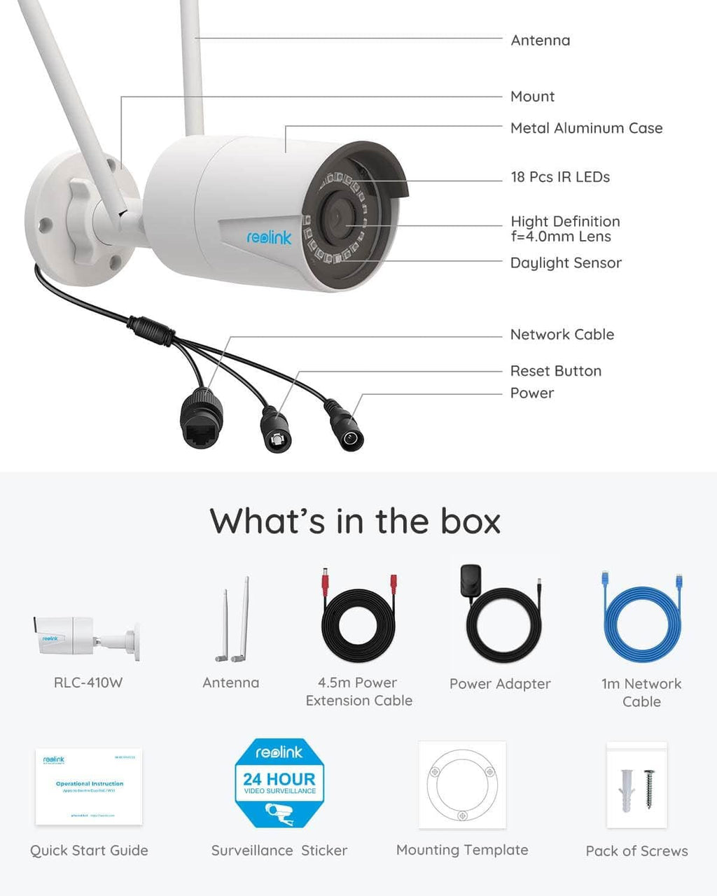 4MP Plug-in WiFi Security Camera Outdoor V347