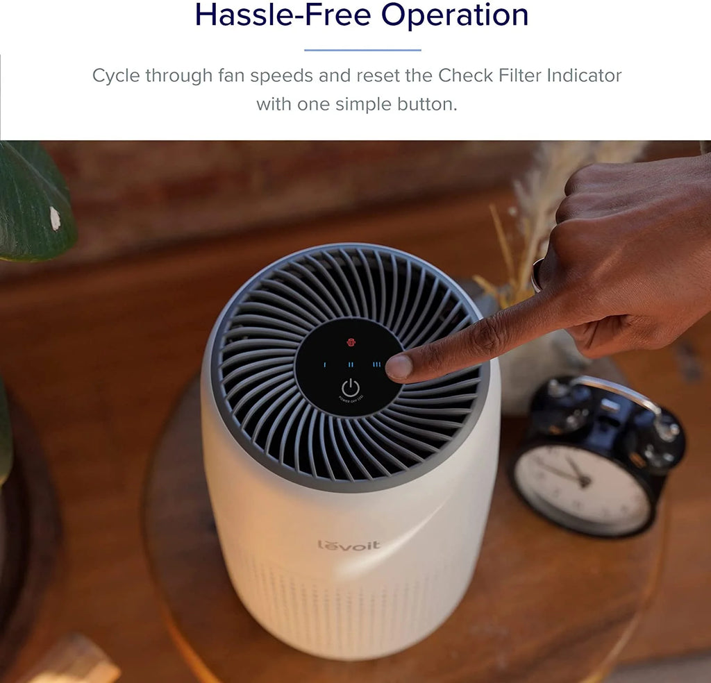 White Desktop HEPA Air Purifier Q523544