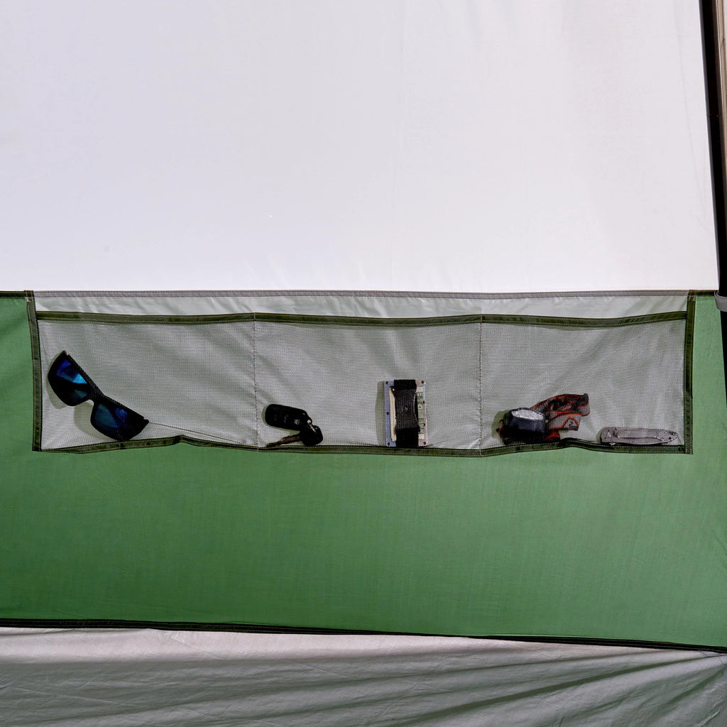 7-Person 1-Room Teepee Tent with Vented Rear Window, Green M8697