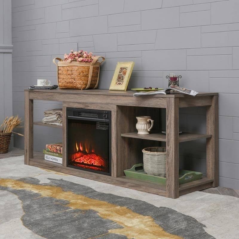 TV Stand with Electric Fireplace 43.3 E879036