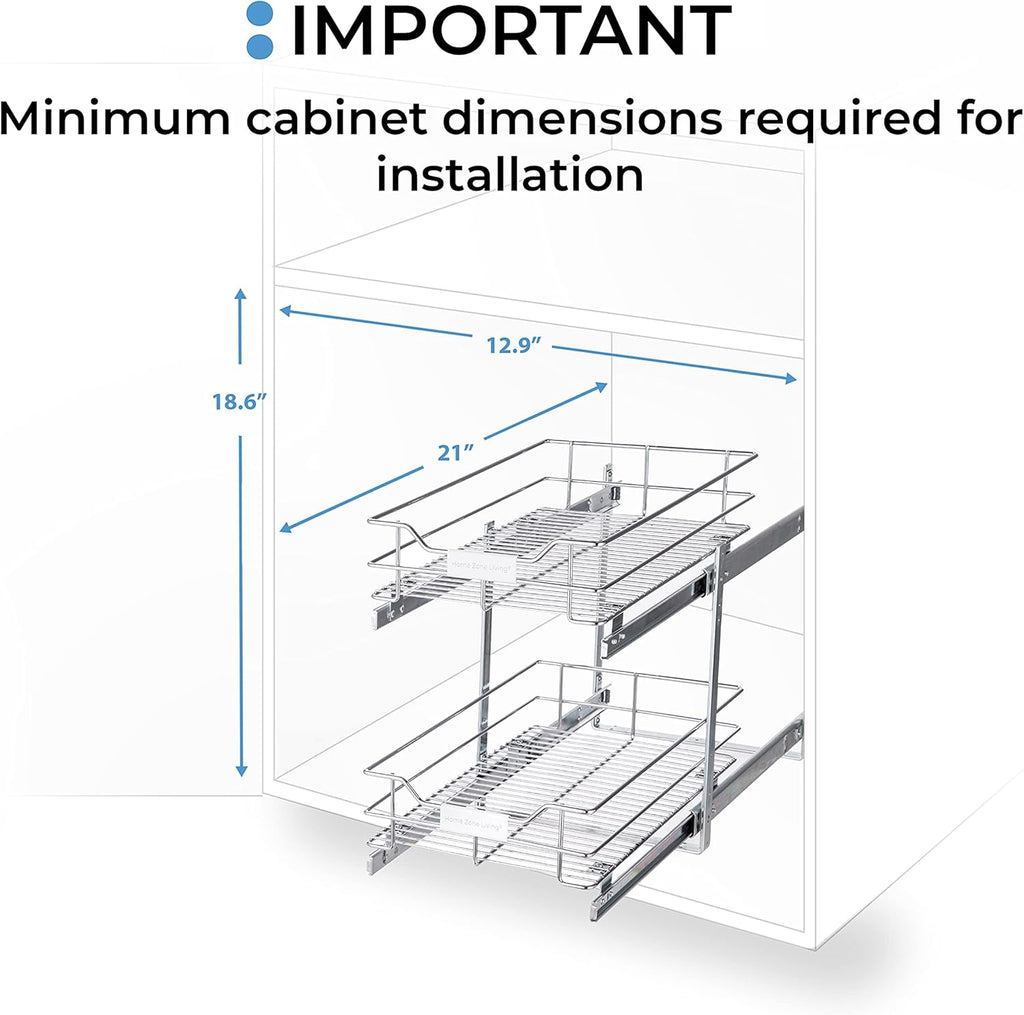 2-Tier Pull Out Cabinet Organizer S486