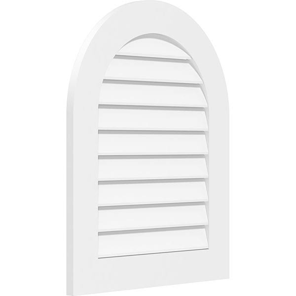 Round Top Surface Mount PVC Gable Vent I827