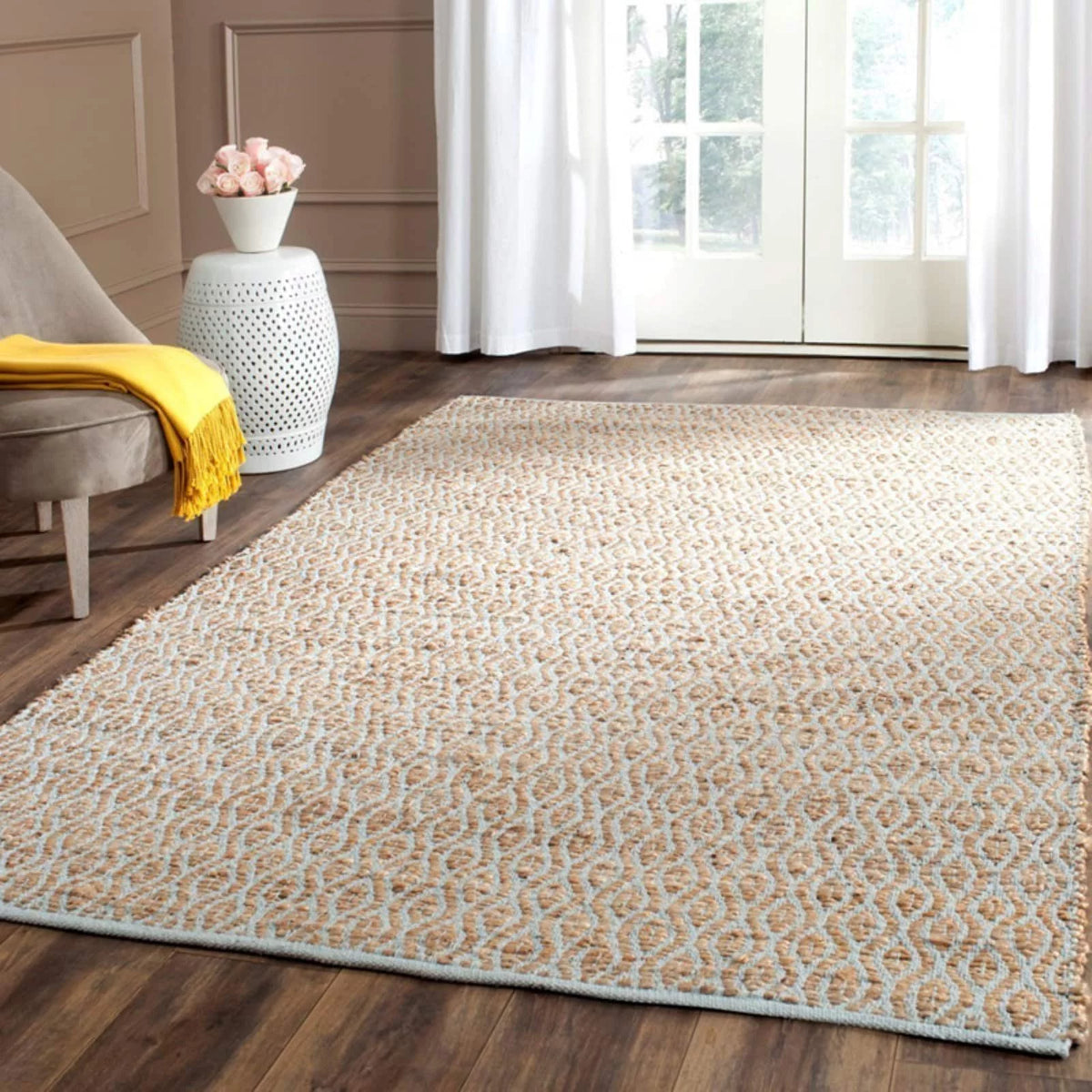 3' x 5' Braided Geometric Area Rug V4667
