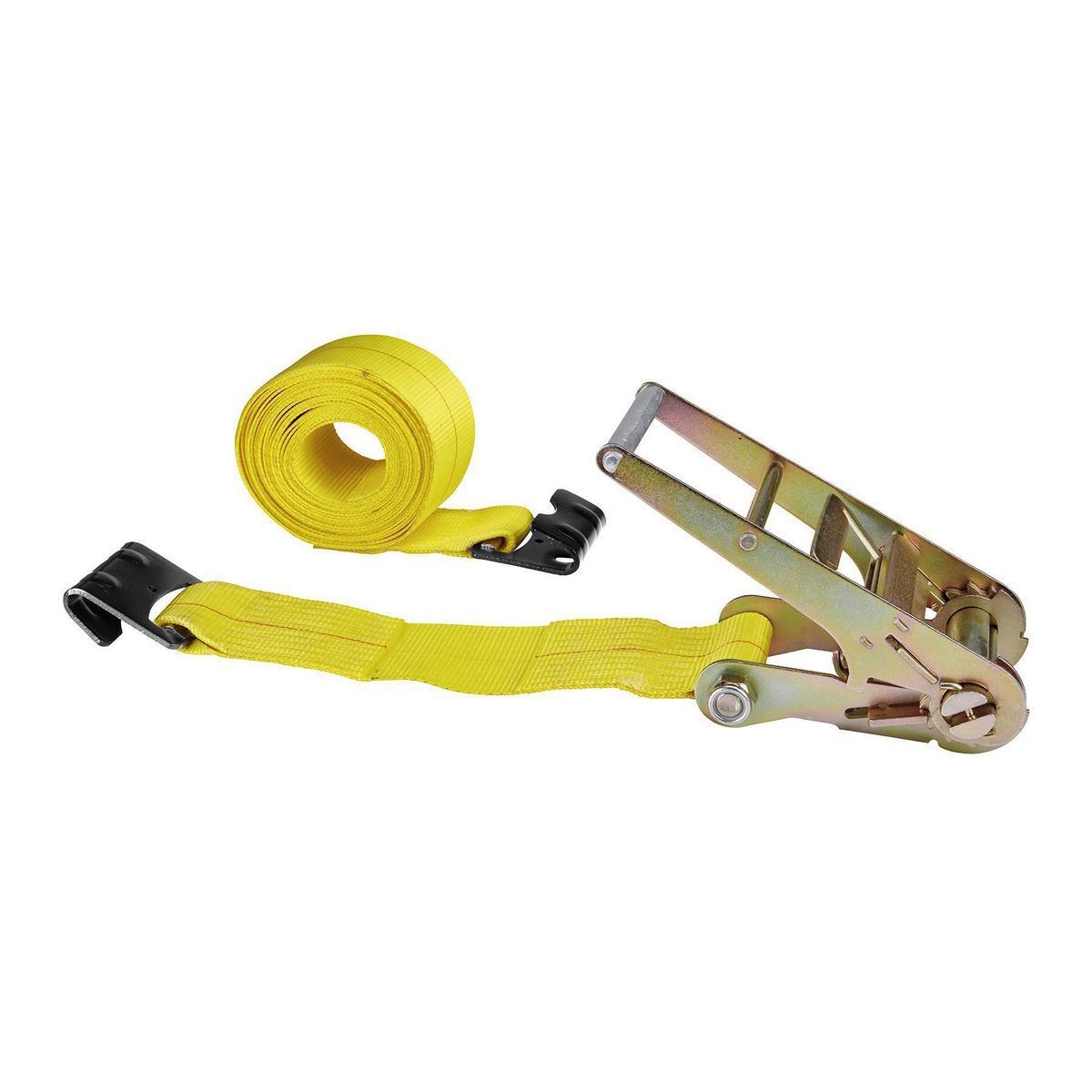 4 in. x 27 ft. Ratcheting Cargo Strap with Flat Hook F186