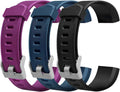 3 Pcs Watch Bands Replacement Set Purple Blue Black H640037