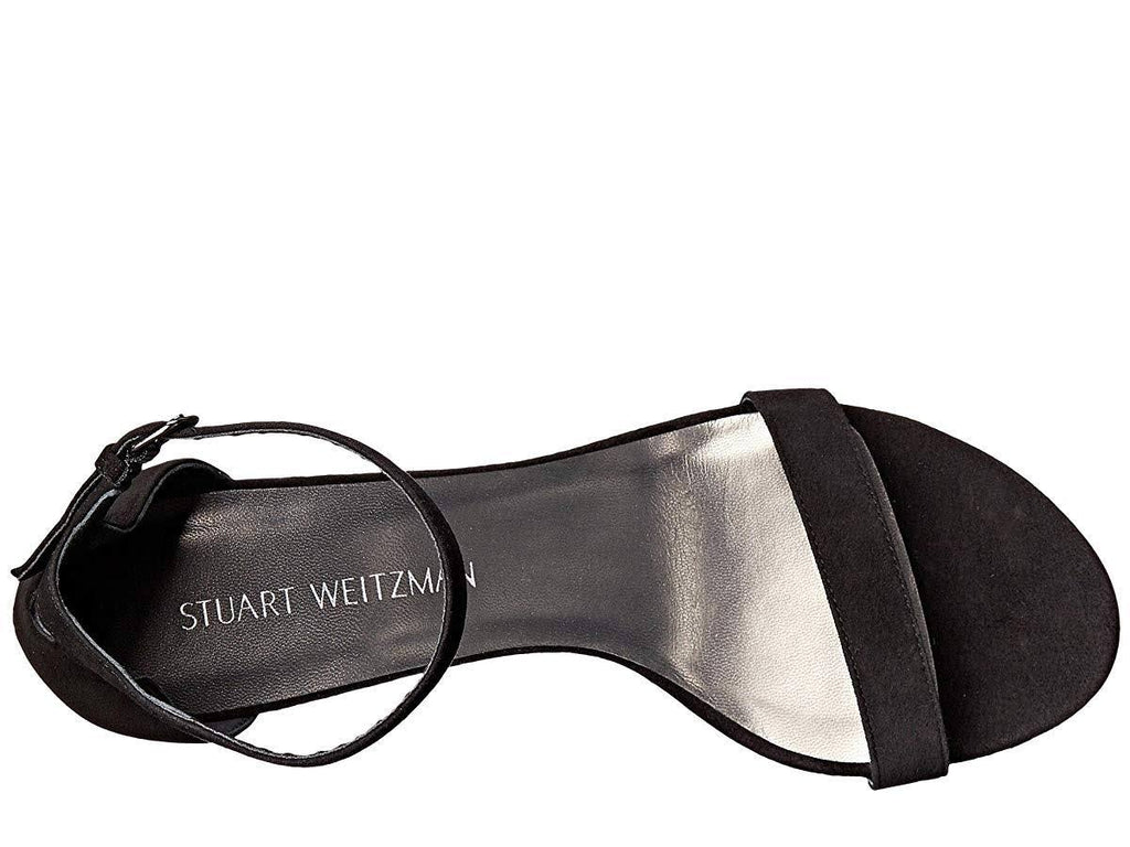 Black Suede 7 Wide Sandals D59480
