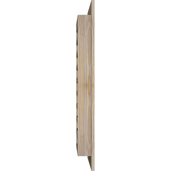 18-in W x 26-in H Vertical Gable Vent Unfinished Smooth Pine Y55523