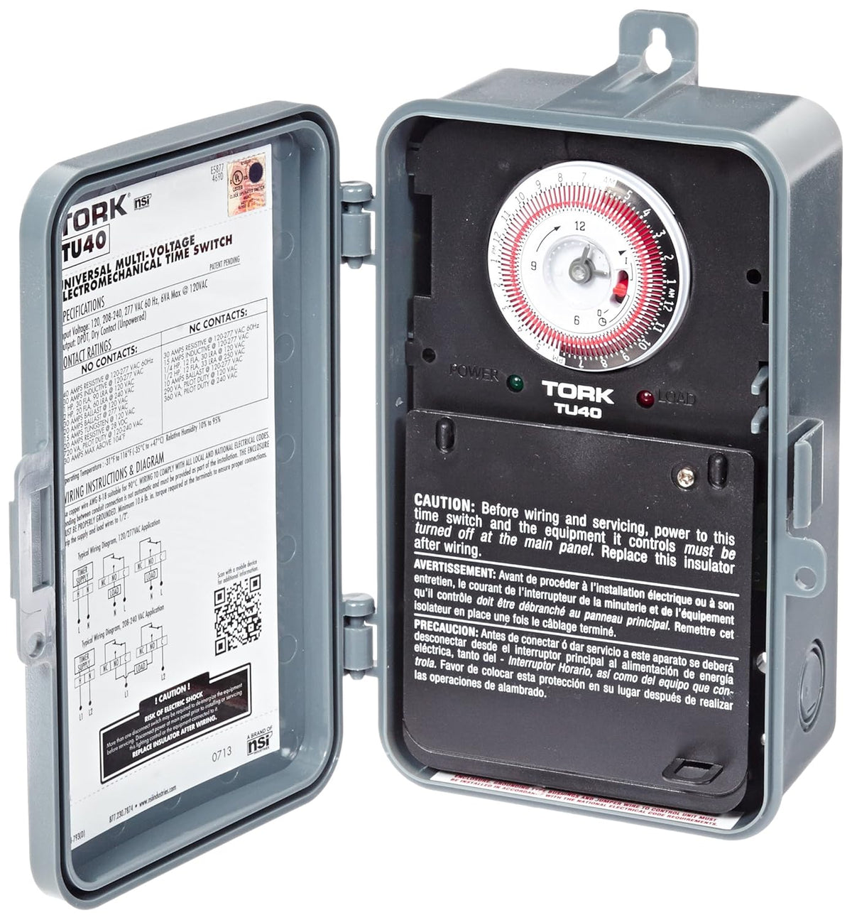 40-Amp Multi-Volt Electromechanical Appliance Timer B148392
