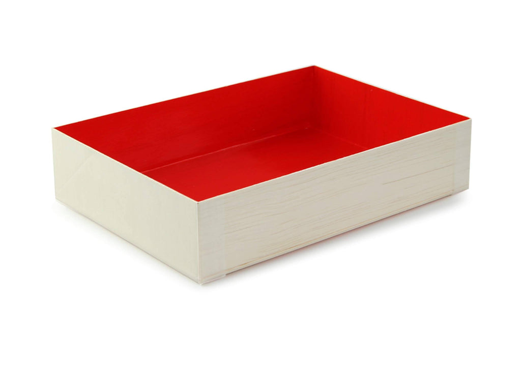 Wooden Folding Box with Red Shiny Interior, 24 oz. Pack of 100 H88712