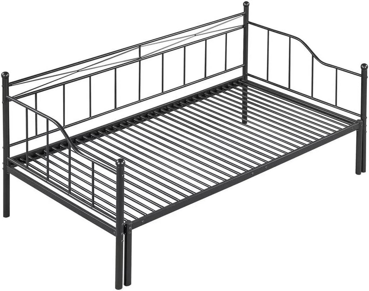 Metal Daybed with Trundle, Twin Size Daybed Frame N8448