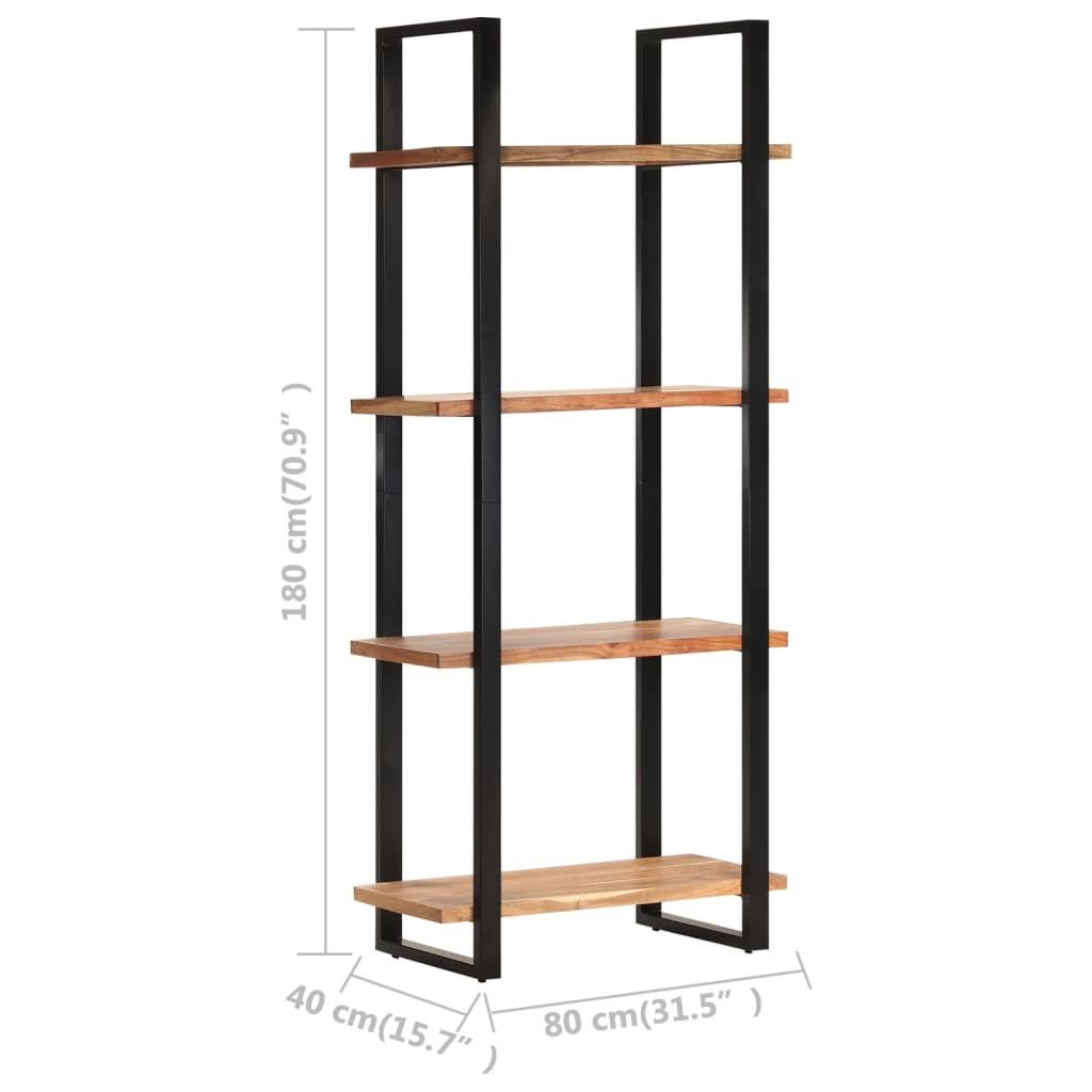 4-Tier Solid Acacia Wood Bookcase B5665