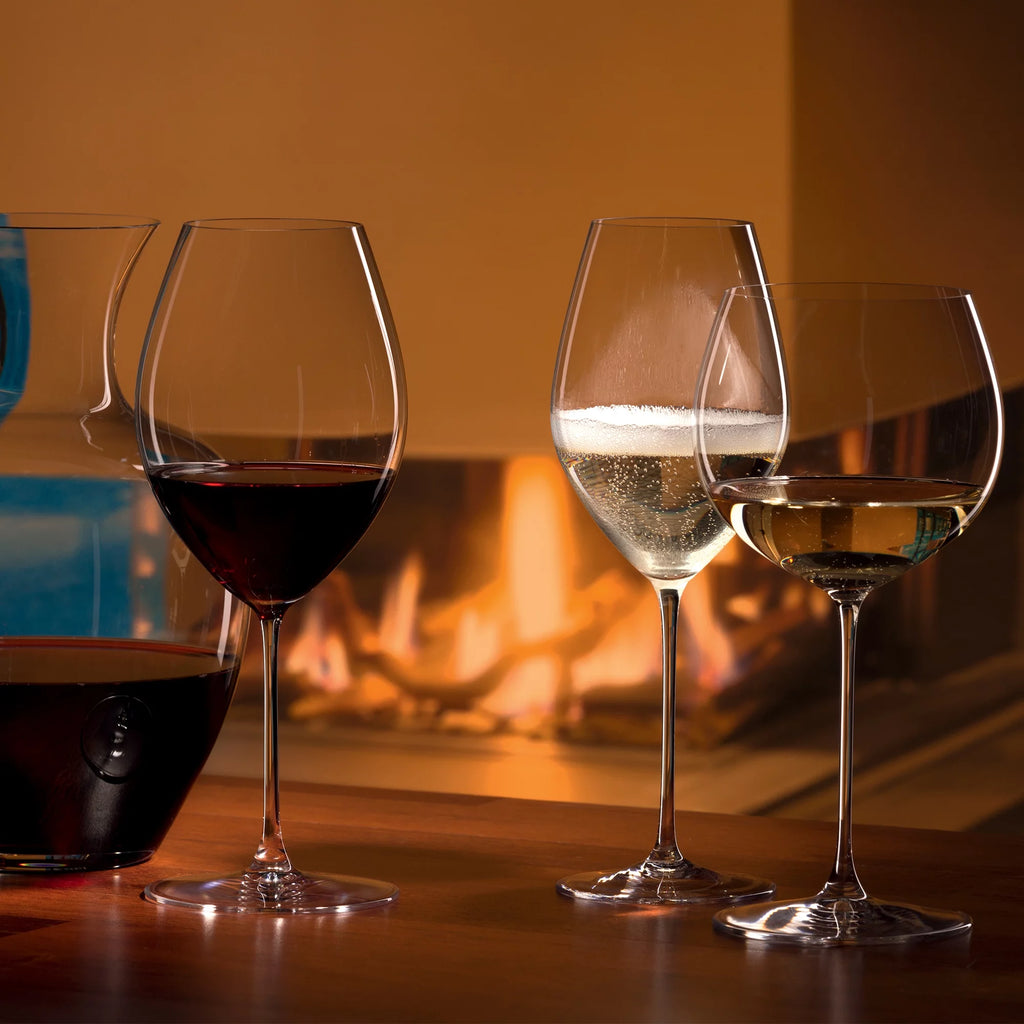Set of 4 Large White Wine Glasses S453856