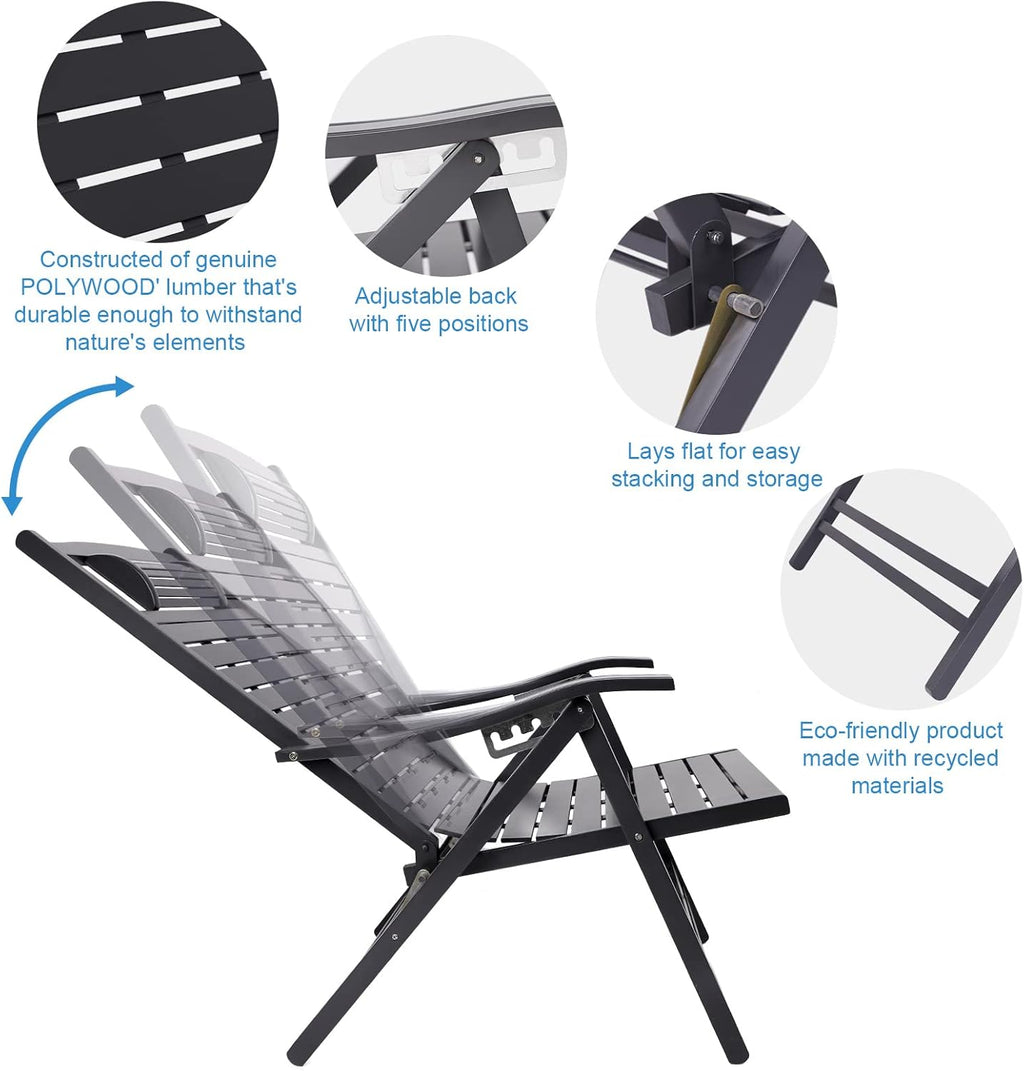 Zero Gravity Folding Patio Lounge Chair with Arms Z958