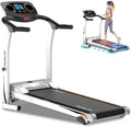 Folding Electric Treadmill with Adjustable Speed and LCD Screen Y873823