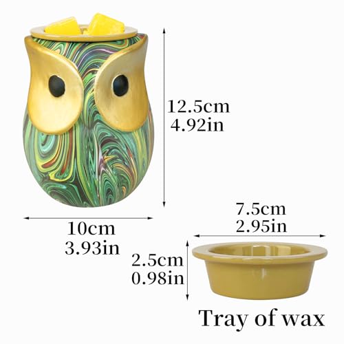 Owl Green Electric Wax Melt Warmer I9577