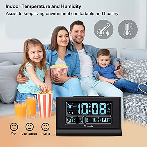Auto Set Digital Alarm Clock with 5 Inch Large Display B62873
