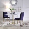 Navy Velvet Tufted Dining Chair Set of 2 P835153