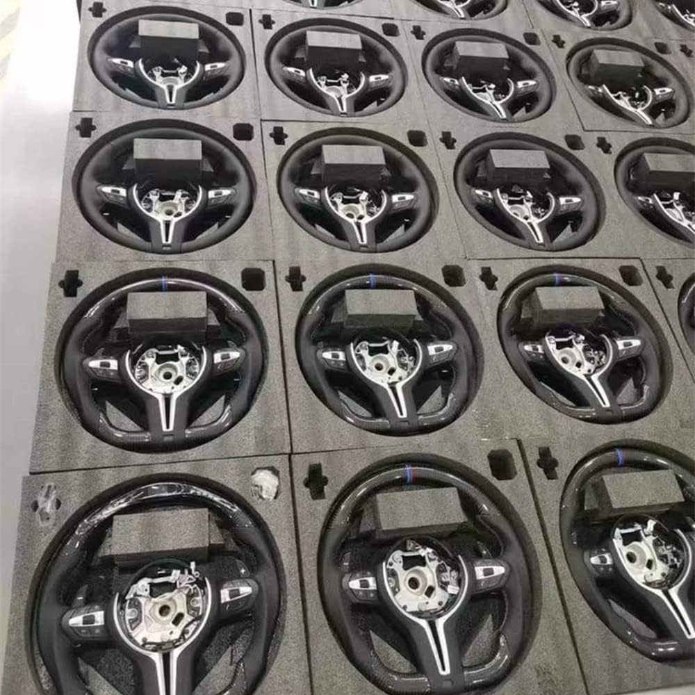 Matte Forged Carbon Fiber LED Steering Wheel T999