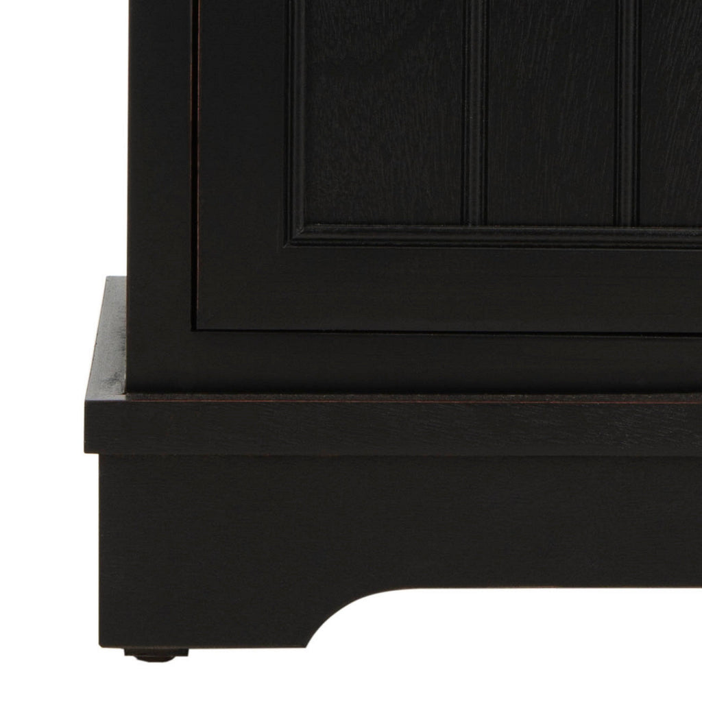 Distressed Black Cabinet R776