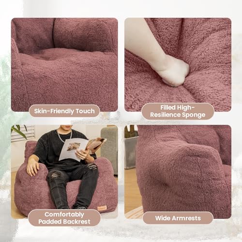 Black Bean Bag Chair with Memory Foam M40478
