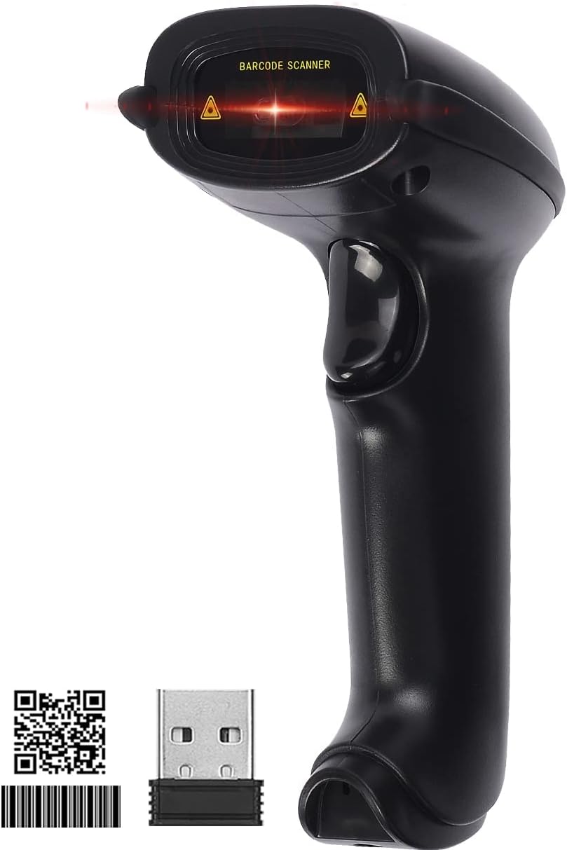 Wireless 2D Barcode Scanner Portable Rechargeable K780