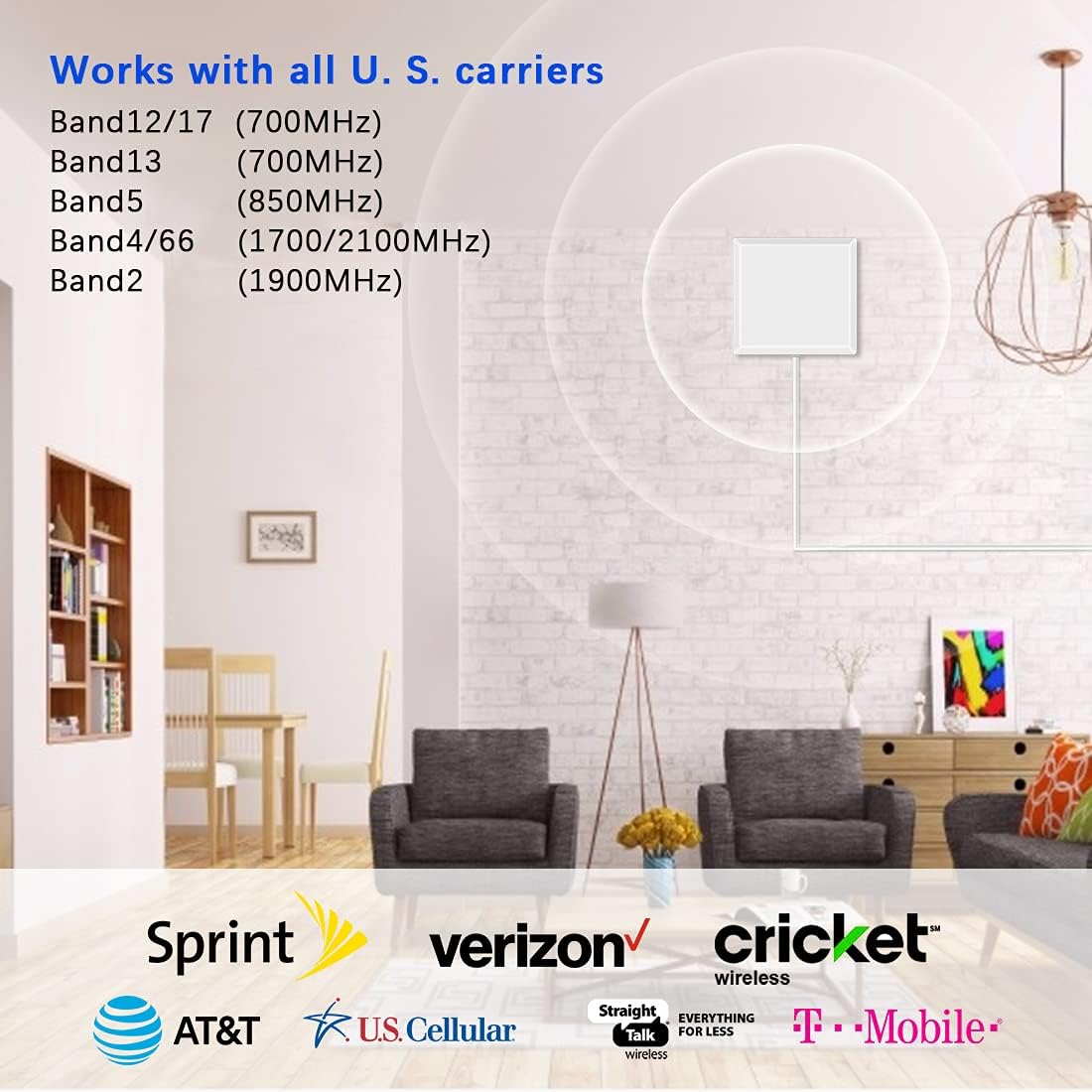 Cell Phone Signal Booster Gray W702