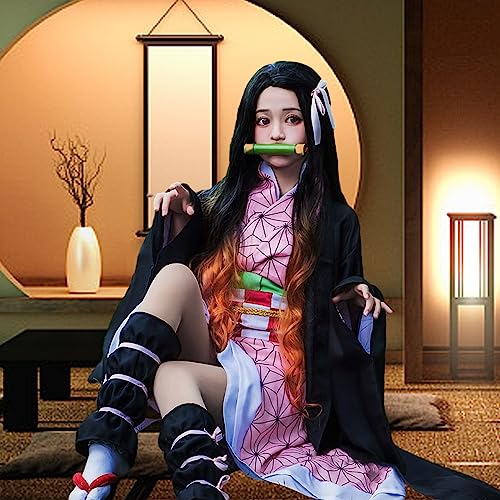 Kamado Anime Cosplay Costume Kimono Outfit C450