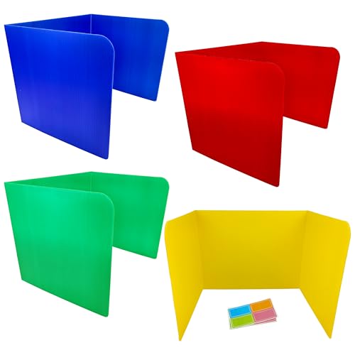 Plastic Desk Dividers 4 Pack (Black & White) P99410