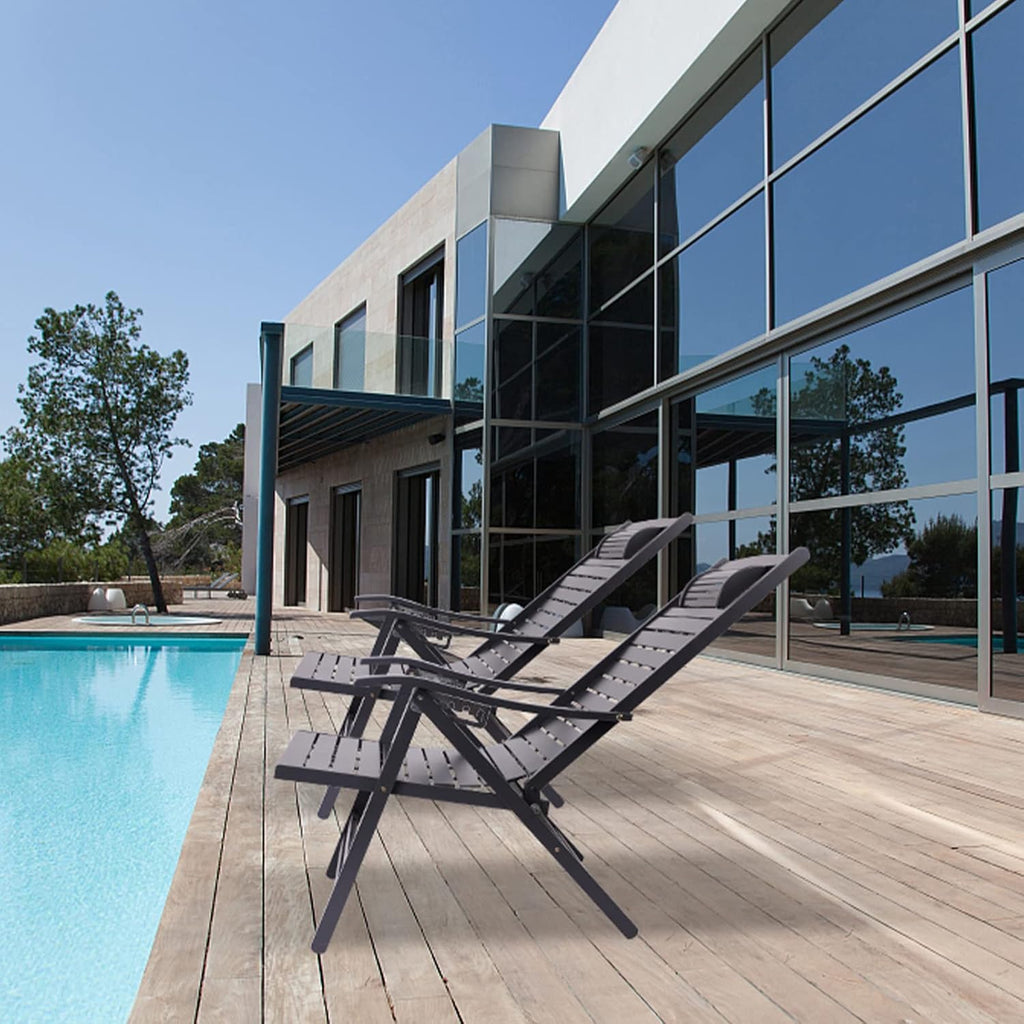 Zero Gravity Folding Patio Lounge Chair with Arms Z958