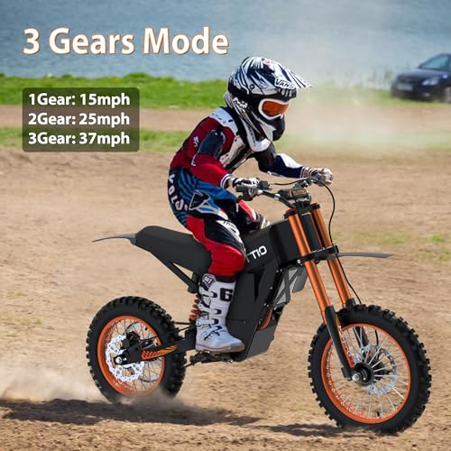 48V 21AH Electric Dirt Bike with 14"/12" Fat Tire Y3144