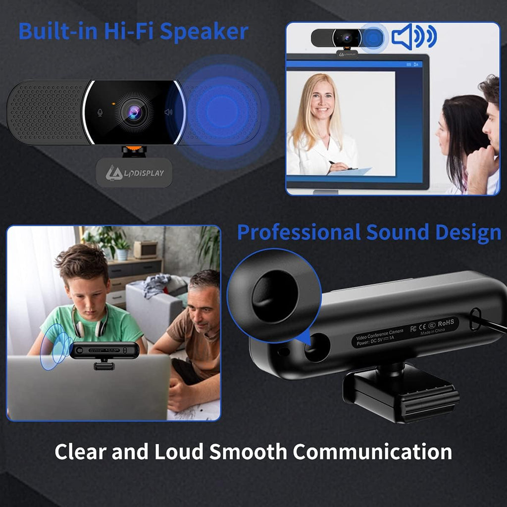 3 in 1 HD 1080p Webcam with Microphone and Speakers L660112