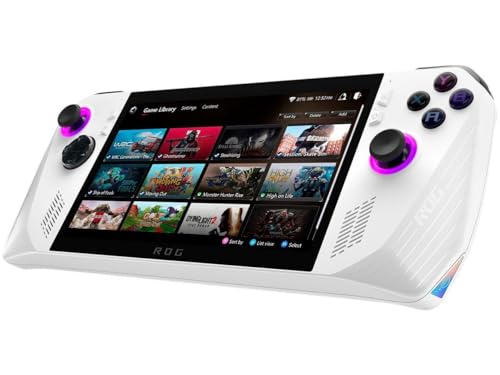 ROG Ally Gaming Handheld Console, Z1 Processor, 512GB, 1080p 120Hz Display, White X543460
