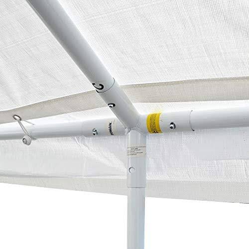 White Steel Carport E362