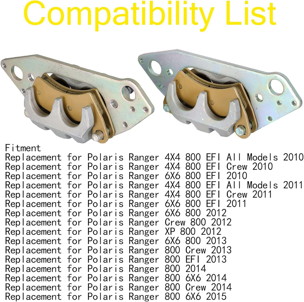 Front Left Right Brake Calipers with Pads U987