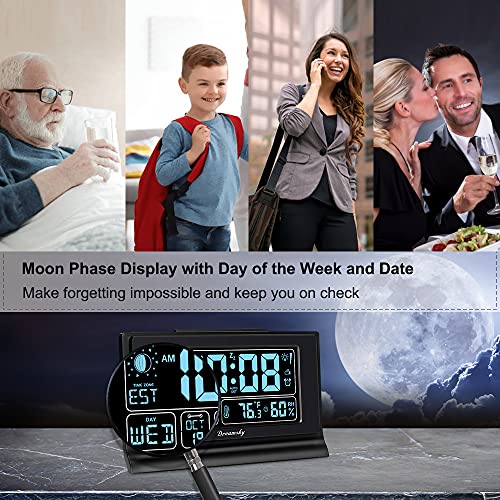 Auto Set Digital Alarm Clock with 5 Inch Large Display B62873