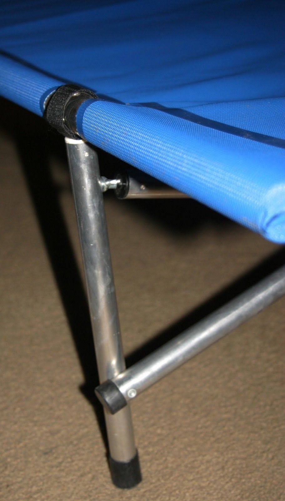 Royal Blue Folding Camp Cot U86012