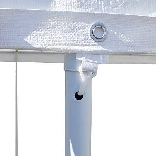 White Steel Carport E362