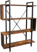 Vintage Industrial 4 Tier S Shaped Bookshelf P637891