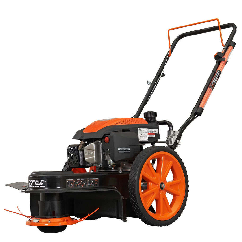 22 in. 170cc Gas Walk Behind String Trimmer Mower W351120