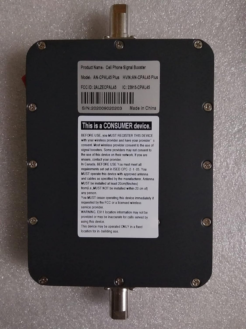 5 Bands Vehicle Cell Signal Booster W934270