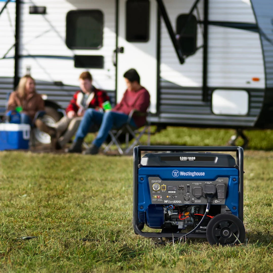 6600 Peak Watt Gas Powered Portable Generator with Remote Electric Start and CO Sensor K9921