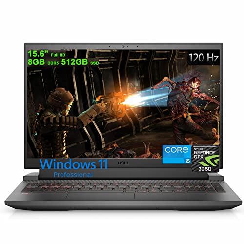 15.6" FHD 120Hz Gaming Laptop with 12th Gen Intel i5-12500H, 8GB DDR5, 256GB SSD, RTX 3050 4GB, Gray A583