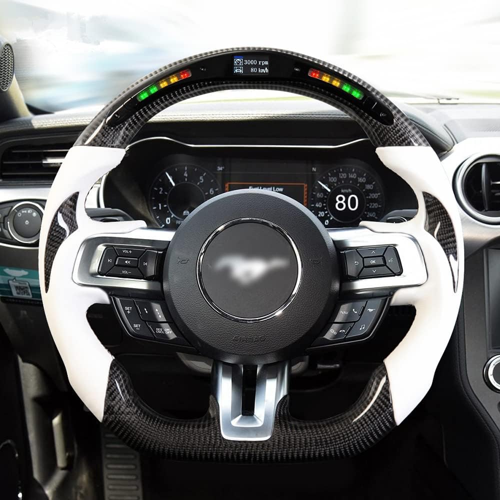 Matte Forged Carbon Fiber LED Steering Wheel T999