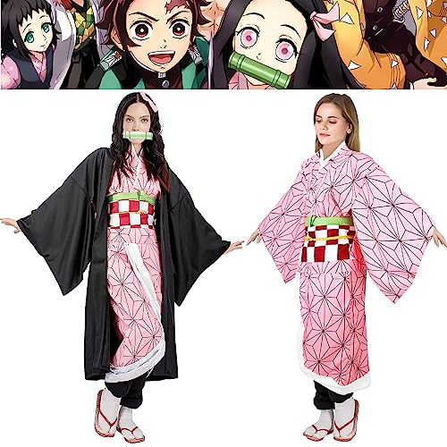 Kamado Anime Cosplay Costume Kimono Outfit C450