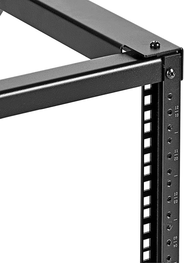 Black 15U Wall-Mount Open Frame Steel Network Equipment Rack R3759