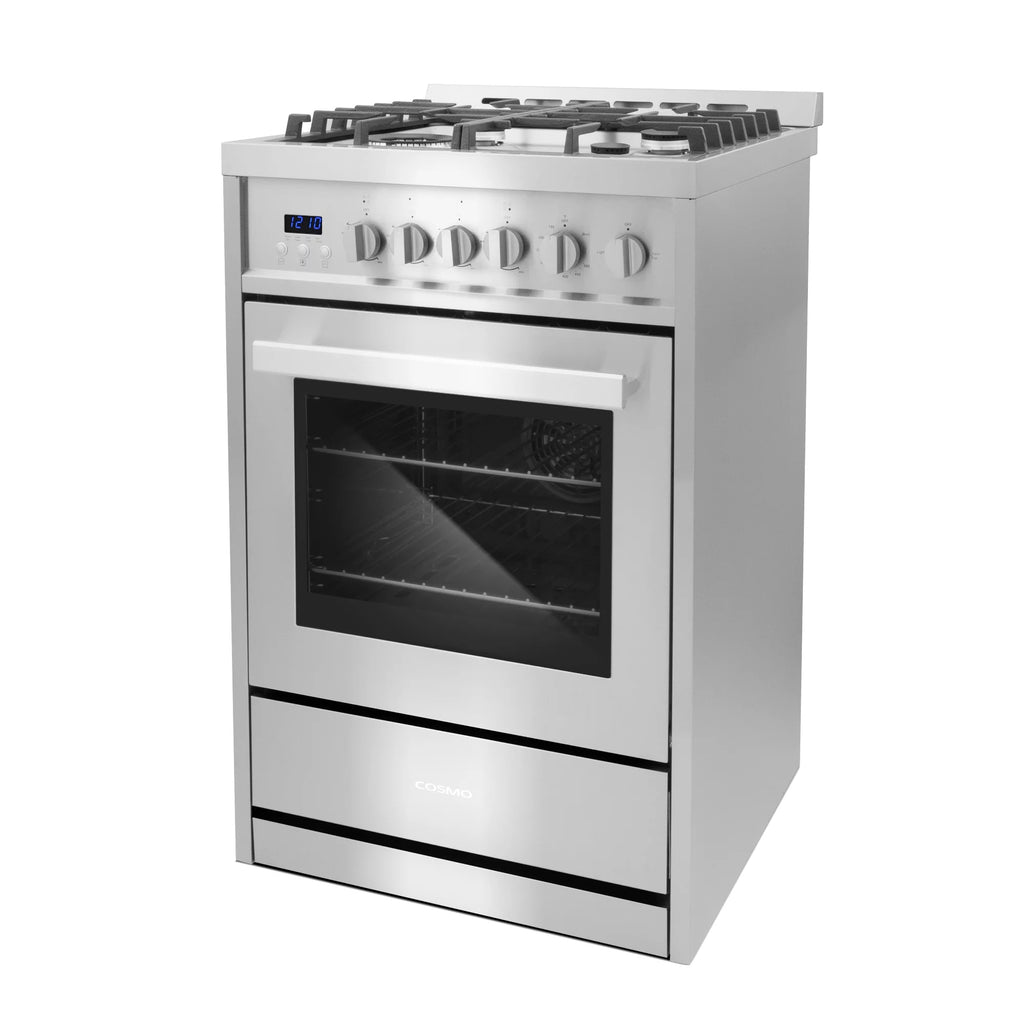 Stainless Steel 4 Burner Gas Range with Cast Iron Grates X5716
