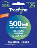 $25 500 Min 1000 Text 500MB Data 60–Day Plan X8116